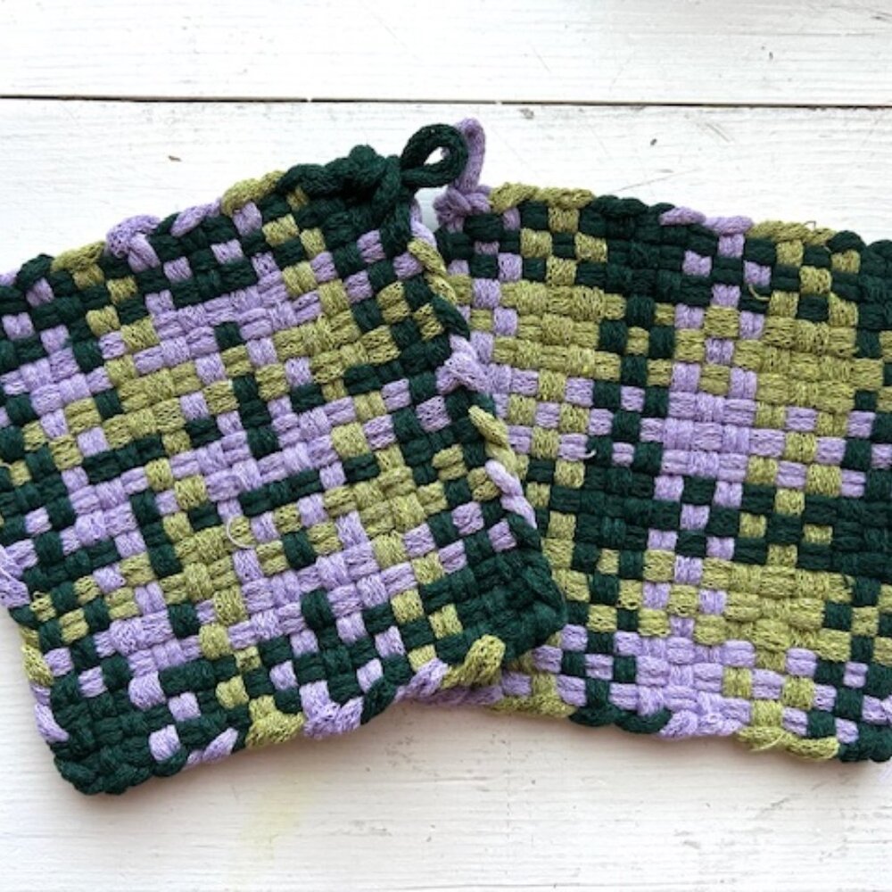 Pair of Handmade Cotton Potholders